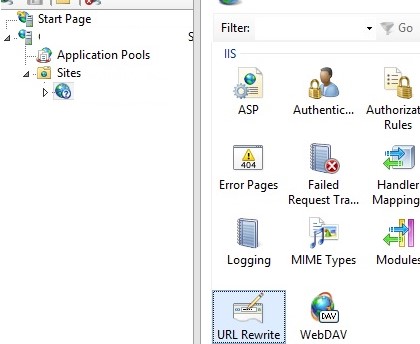 iis URL Rewrite module