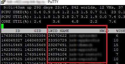 esxtop get vm lwid