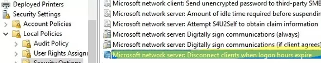 Group Policy: Force logoff when logon hours expire