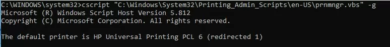 Managing Default Printer Using CMD