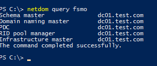 netdom query fsmo