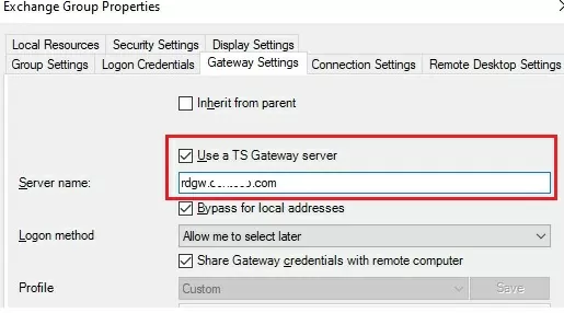 rdpman connecting via remote desktop gateway