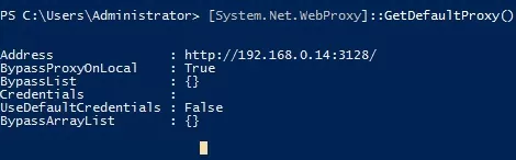 System.Net.WebProxy GetDefaultProxy powershell